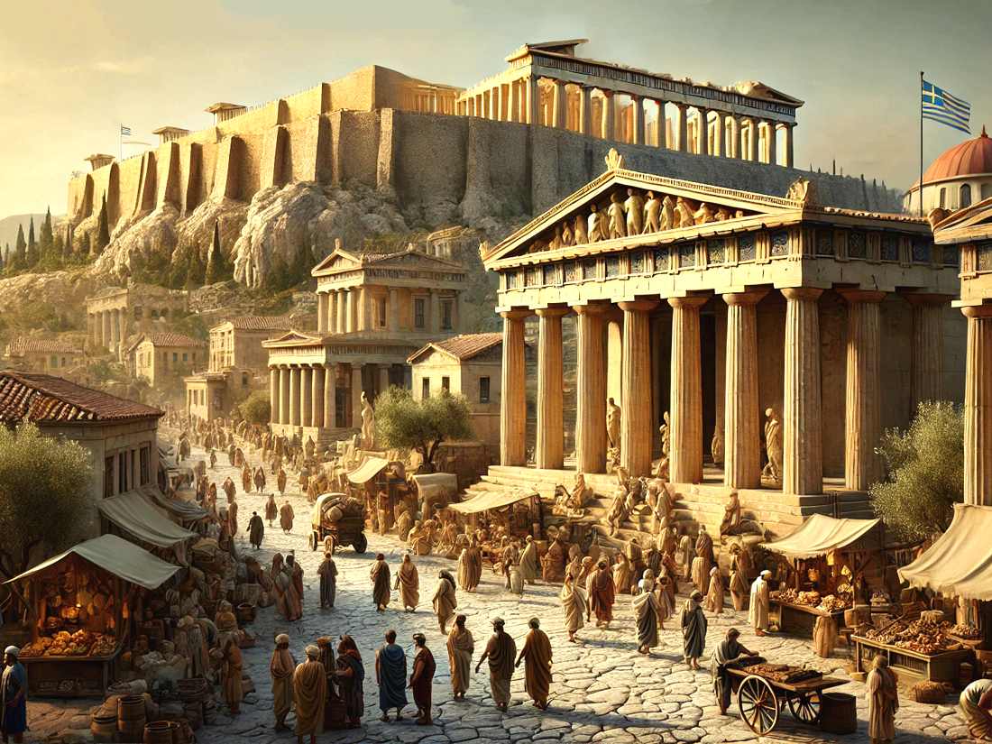 Galloping through ancient Athens
